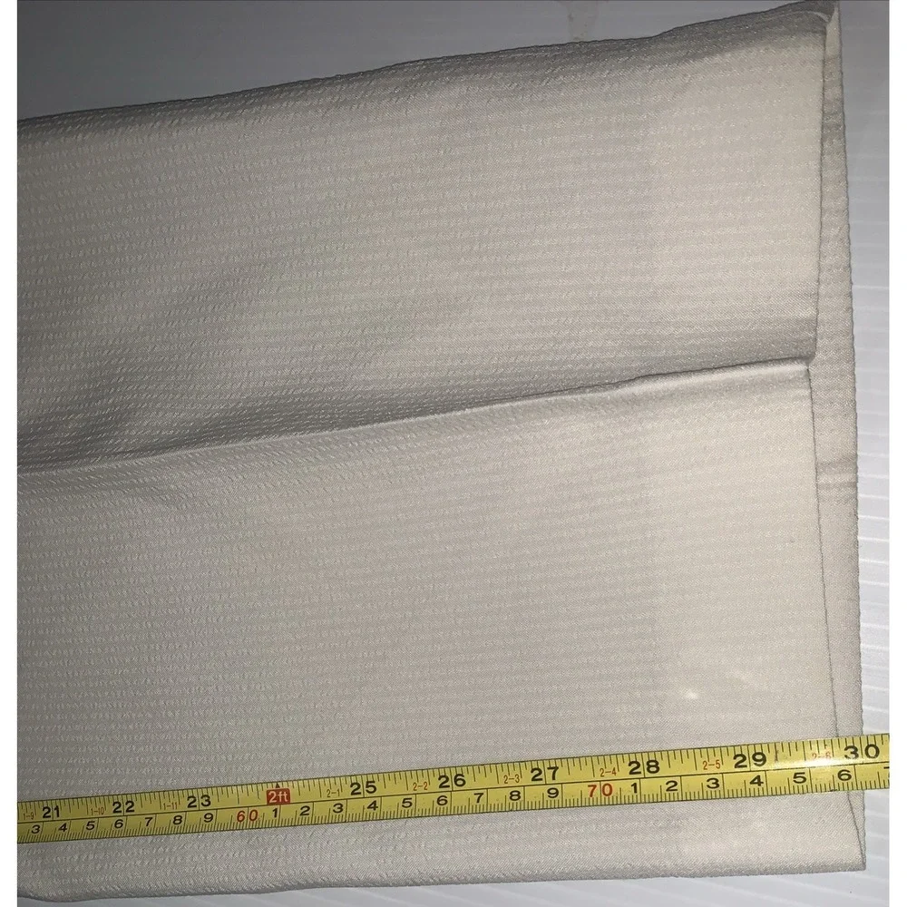 Lauren Ralph LRL Pants Mens 40x30 Pique Off White Straight Lined Classic Preppy